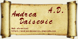 Andrea Daišević vizit kartica